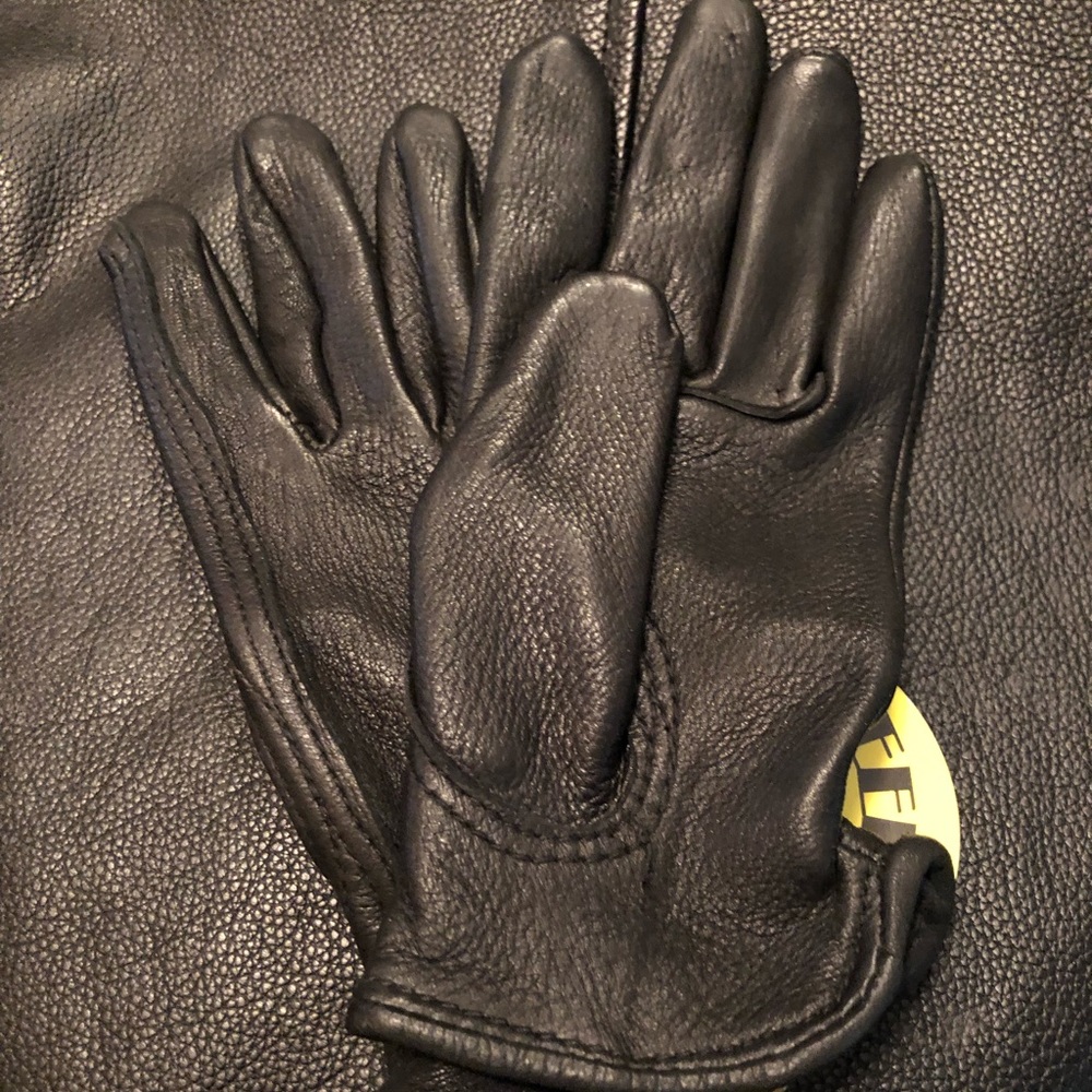 NWT Ladies Napa Black Deerskin Driving Gloves